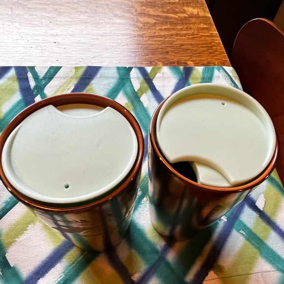 NEW Starbucks 2022 Copper Siren Mermaid Ceramic Tumbler 12oz Travel Mug LAST 1 - Picture 2 of 5